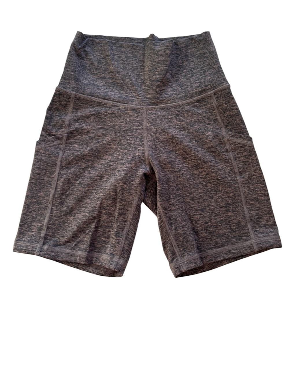NWOT aerie Offline Gray Pink Structured Fit High-Rise Bike Shorts SZ S